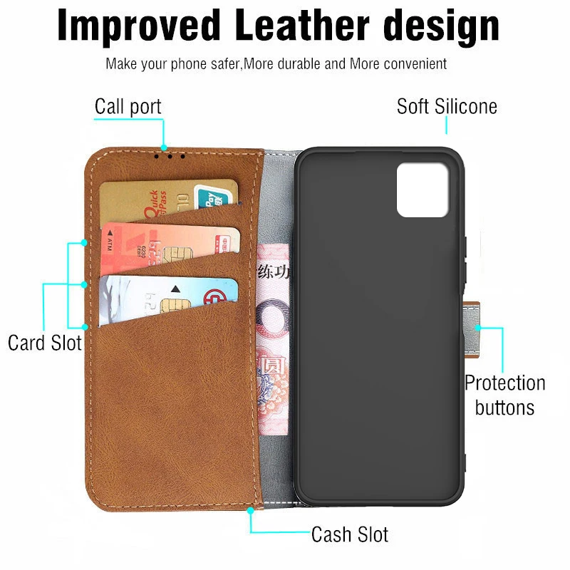 Leather Flip Case Cover