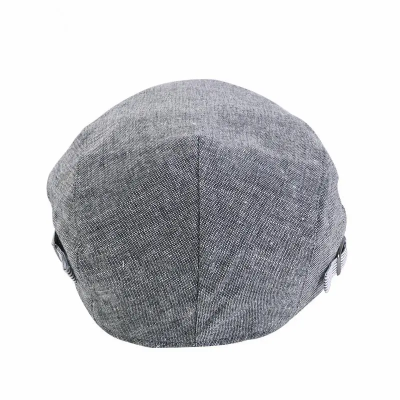 Spring/Summer Breathable Lightweight Double Button Adjustable Beret  peaked cap Painter Hat