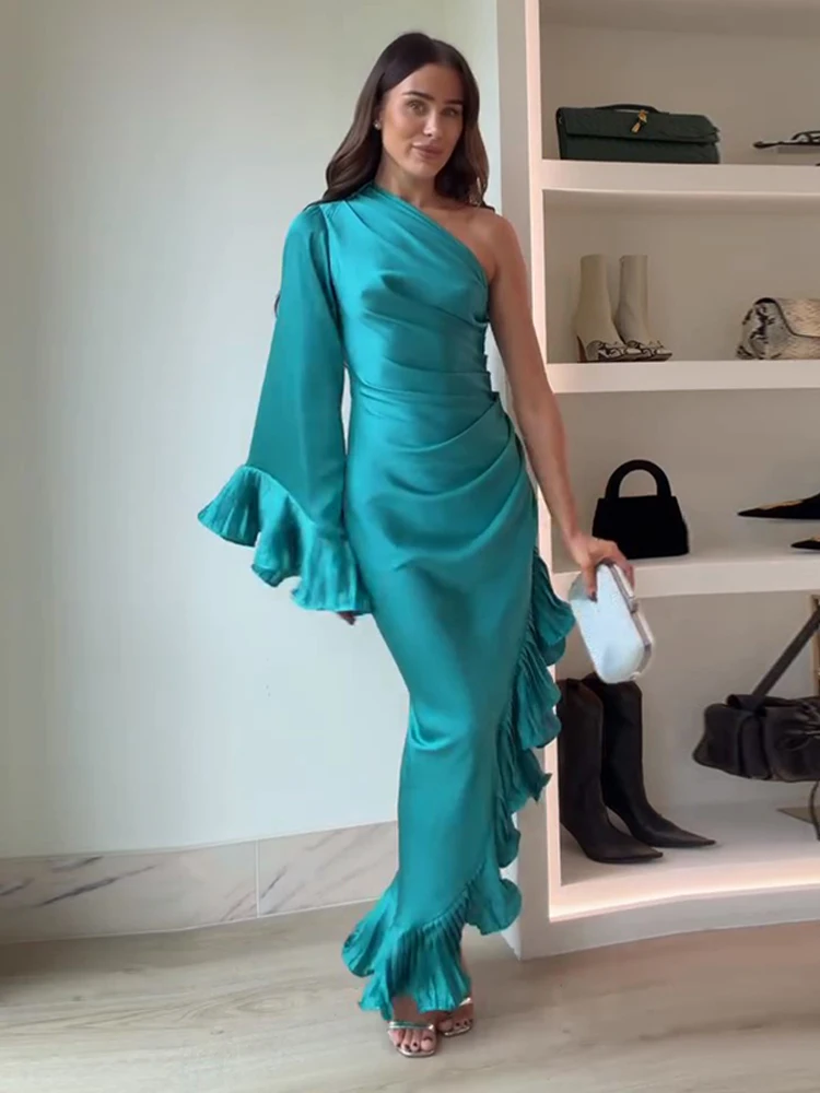 قميص غير رسمي فستان طويل المرأة القطن موضة التلبيب...