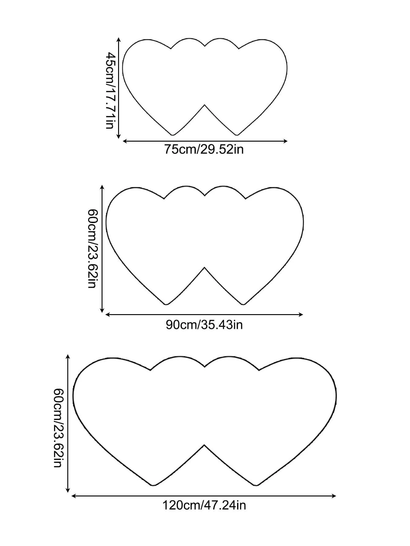 긴 플러시 검은 색 뾰족한 이중 심장 카펫, 침대 옆 침실, 거실 바닥 매트, 가정용 원형 침대 옆 담요