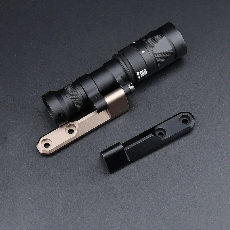 

WDASN M340/M640 Flashlight Base Fit M-lok/Keymod Rail Tactical Light Equipment M340 M640 Flashlight Mount Base Airsoft Parts