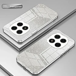 Soft TPU Fashion Bling Glitter Slim Protective Back Cover Case for POCO F7 Pro 5G (Silvery)