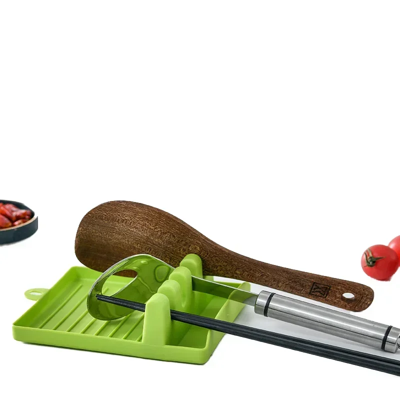 Kitchen Organizer Cooking Utensil Rest Storage with Drip Pad Kitchen Fork Spoon Holders Non-slip Pad Accessories Hot