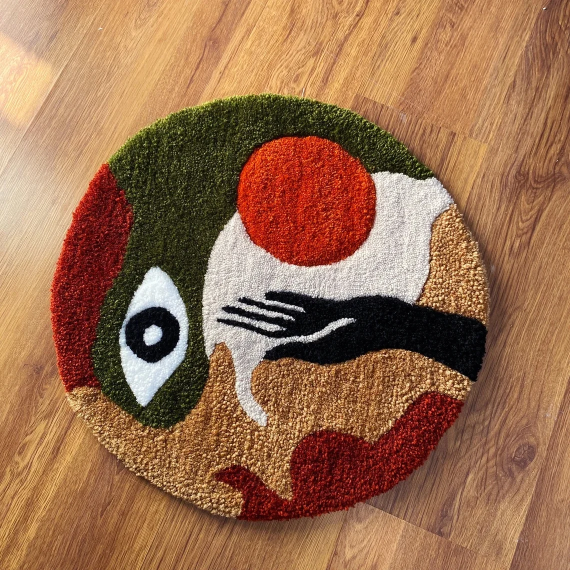 

Eye Hand Round Rug Home Floor Decor Rug
