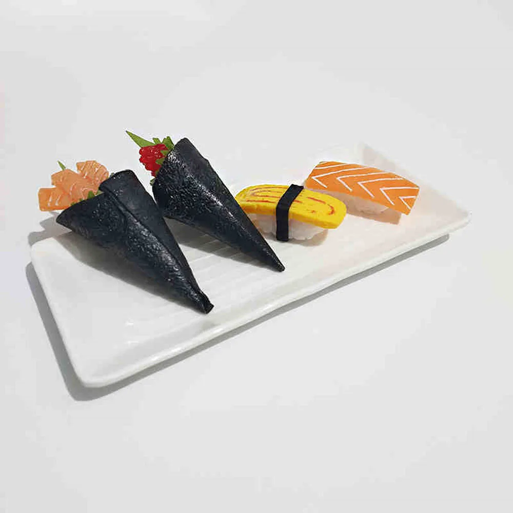 fake food props store shop decoration Abalone Scallop Sea Urchin shrimp rice squid Salmon fish Roe Slices simulation sushi