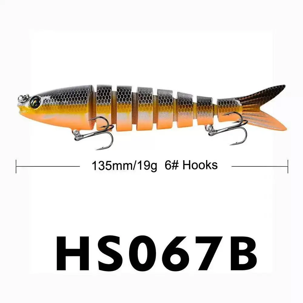 8 Segments Sinking wobbler Fishing Lure Artificial Hard Bait Crankbaits for Fishing Tackle Lures Swimbait
