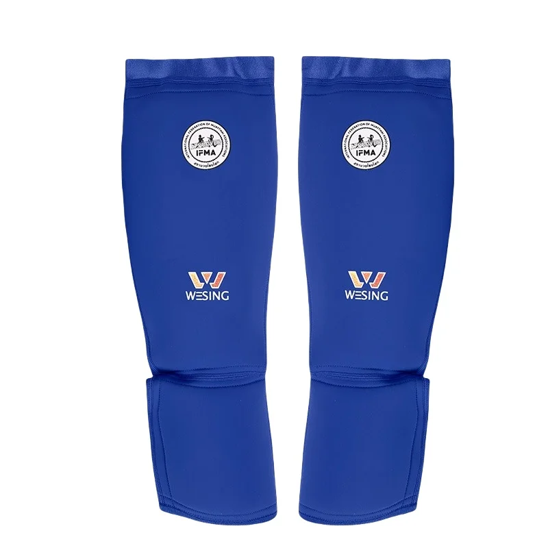 Kickboxing Shin Guards Wesing Kick Boxing MMA Muay Thai Shin Guards Insteps Ankle Support Martial Arts Competition Training Leg Protector Gear DBO