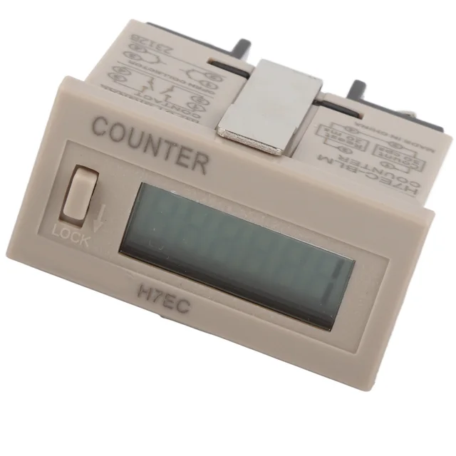 Compteur électronique numérique H7EC BLM, totalisateur électrique numérique sans entrée de tension avec écran LCD à 6 chiffres 1