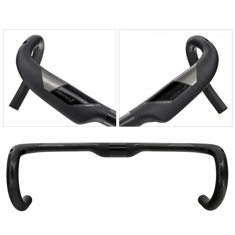 carbon fiber bicycle handlebar Reduce resistance bent bar strengthen bike parts 380/400/420/440mm inner routing bicycle handlebar