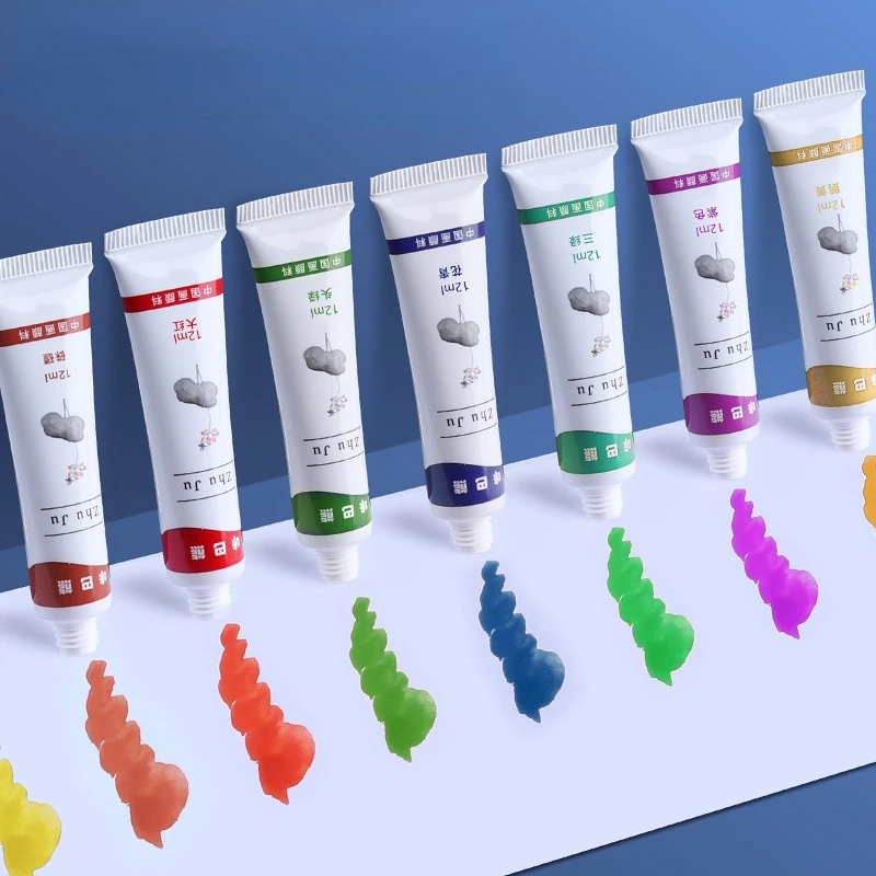 Gouache Paint Set Watercolor Tubes (0.17 oz, 5 ml) Rich Pigments Non Fading  Washable Paints for Artist Hobby Painters 1XCE - AliExpress