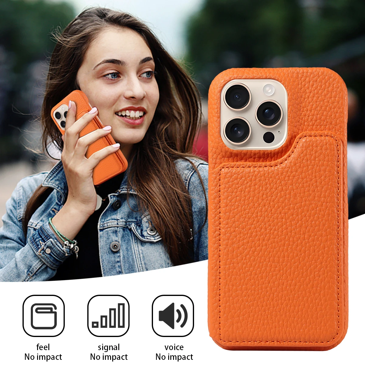 Stylish PU Leather Phone Case with Magnetic Closure & Built-in Stand