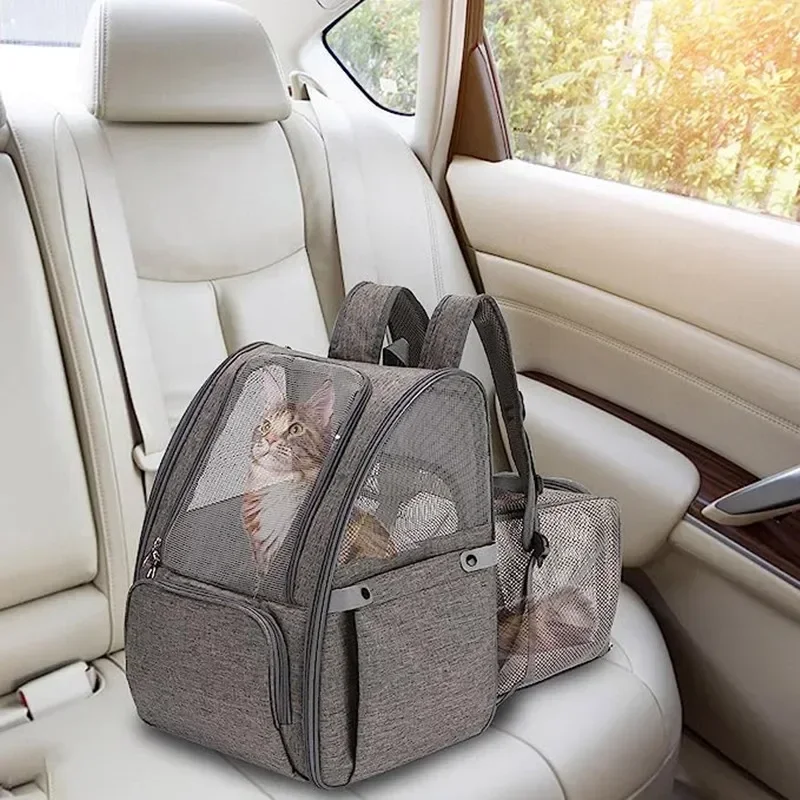 

Travel Hiking Can Large Pet Expand Canvas Supplies Outdoor Cat Backpack Transparent Capacity Bag Portable