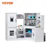 VEVOR Corner Wooden Play KitchenToys Set Children Kitchenware toys with Lights & Sounds for Kids Preschoolers Girls Gifts 1