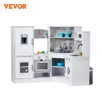 VEVOR Corner Wooden Play KitchenToys Set Children Kitchenware toys with Lights & Sounds for Kids Preschoolers Girls Gifts 1