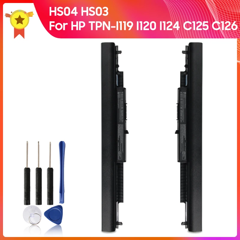 

Сменная батарея HS04 HS03 HSTNN-DB7J для ноутбука HP 14 15 TPN-I119 I120 I124 C125 C126 15-ay179tx 14-ac000 HSTNN-LB6V + инструмент