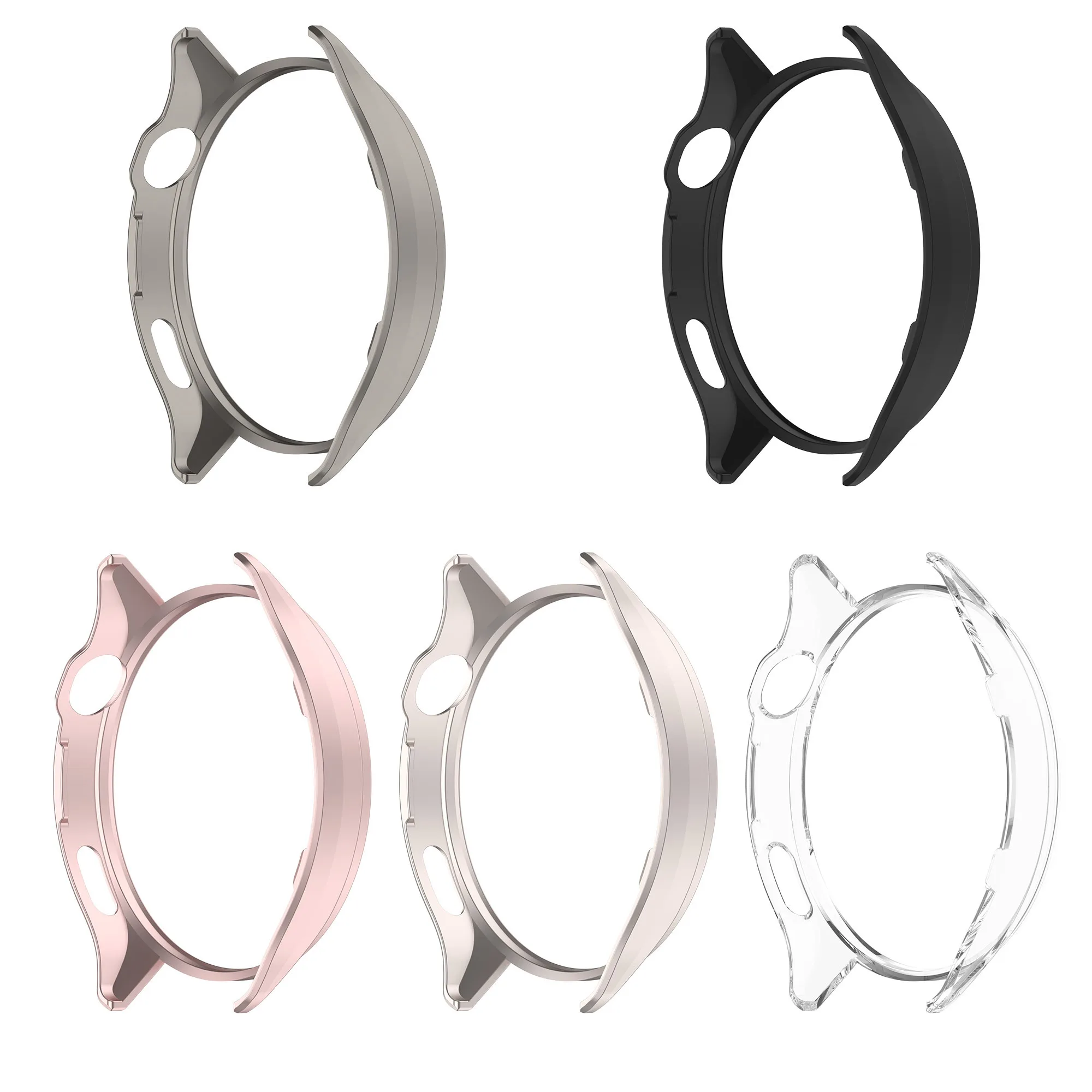 Durable Shockproof Smartwatch Bumper Shell - Transparent Hollow Case