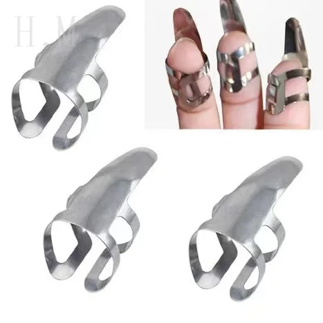 15PCS/set Celluloid Guitar Finger Picks Thumb Sizes Fingerstyle Protector Anti-Slip Design Bass /Electric Guitar slider box set