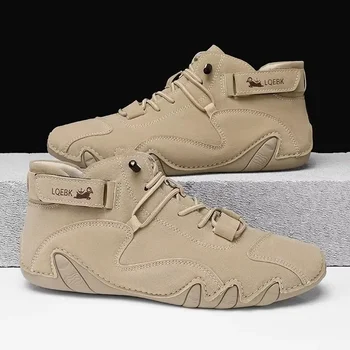 أحذية Lefu عصرية جديدة ذات جودة عالية وتصميم متين بحزام علوي أحذية مسطحة للركاب متعددة الاستخدامات للدراجات النارية أحذية عارية للزوجين