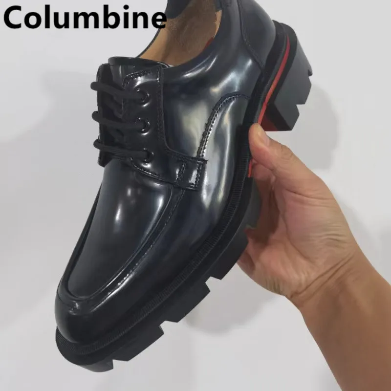 Men Dress Leather Shoes Slip onNew Arrival  Patent Leather Mens Casual Oxford Shoe Moccasin Glitter Male Shoes for Men