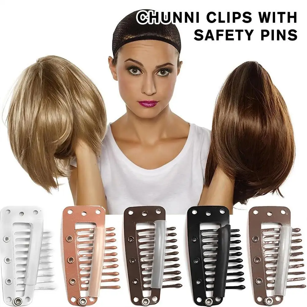 

Прочные зажимы Chunni, зажимы Chunni, зажимы для волос, зажимы Dupatta 3,5 см, 10 зубьев, зажимы для наращивания волос своими руками