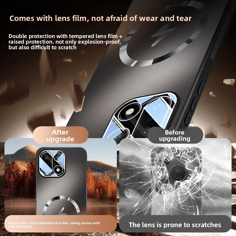 Sure, here's an enhanced product title:

Hard AG Matte Magnetic Wireless Charging Protective Case