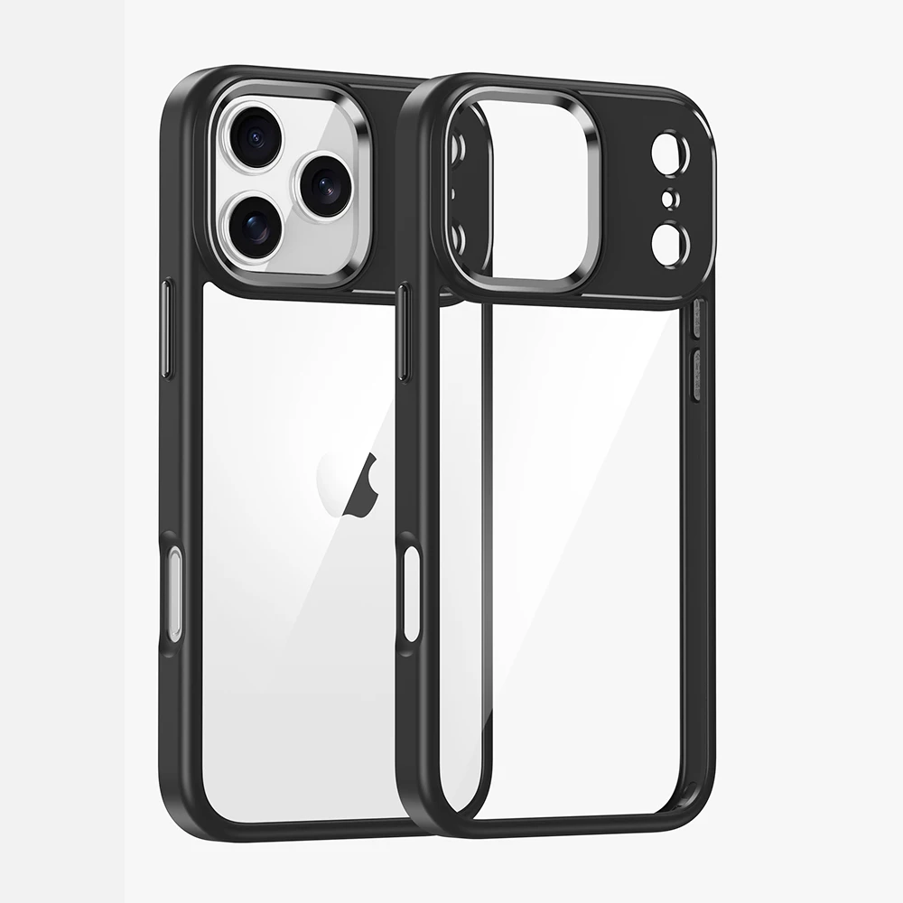 Luxury HD Transparent Shockproof Bumper Case with Magsafe-Compatible Charge Back Cover