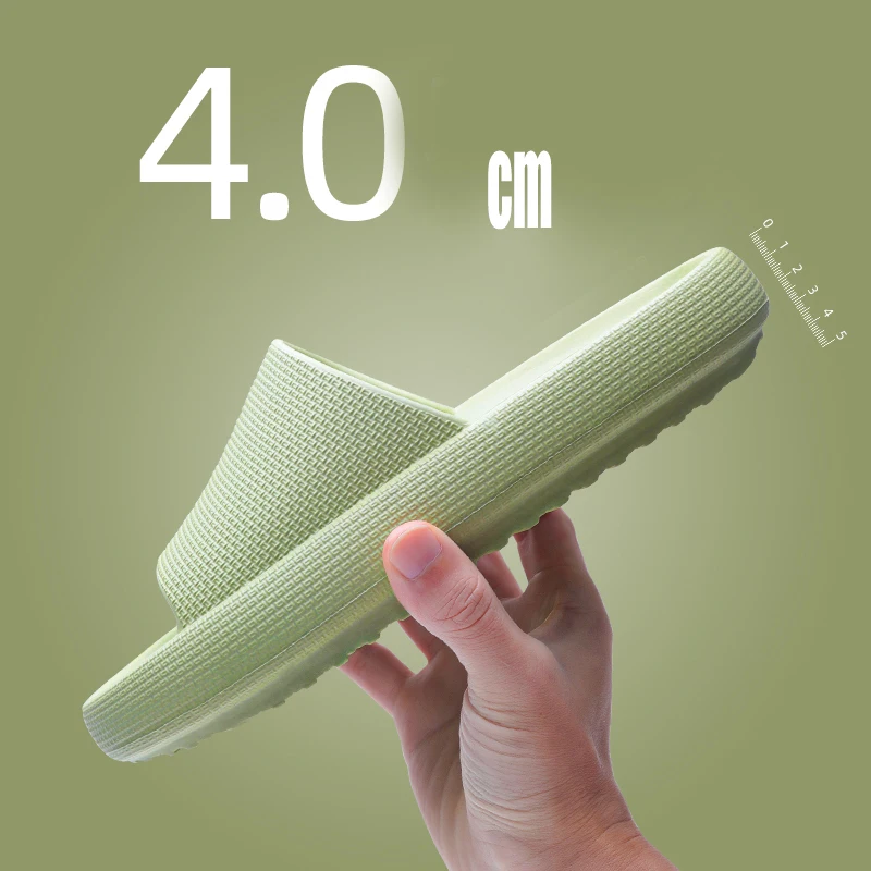 Men's Slippers Summer Platform Light Soft Men Slippers Slides Clogs Couple Girl Sandals Bathroom Slippers Non-slip EVA Slippers