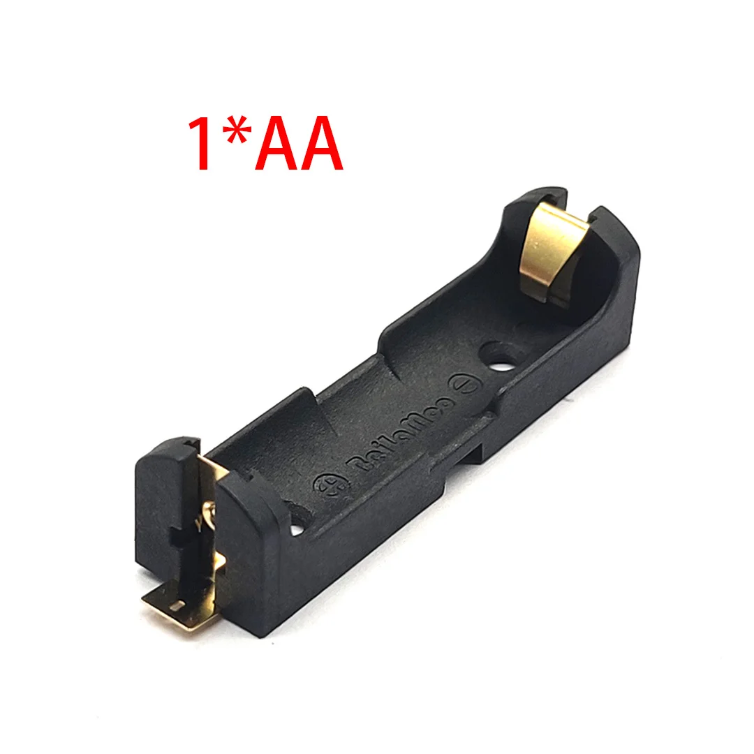 1Pcs 고품질 AA 금도금 SMT SMD AA SMD 배터리 홀더 배터리 박스 배터리 케이스 1.5V