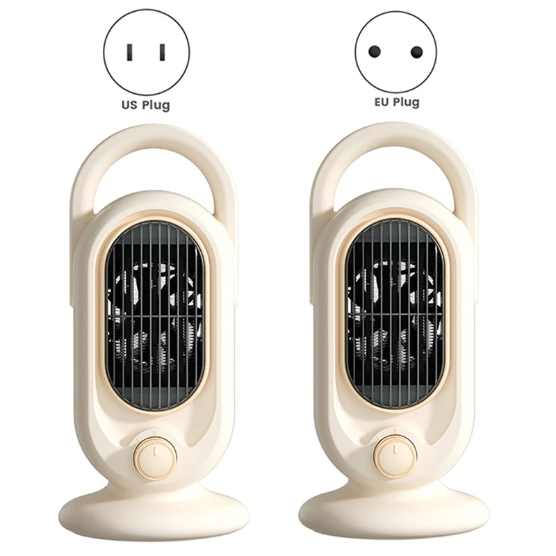 

1200 Вт Портативный космический обогреватель с двумя регулируемыми термостами PTC, керамический обогреватель, обогреватель, вентилятор, комнатный электрический обогреватель