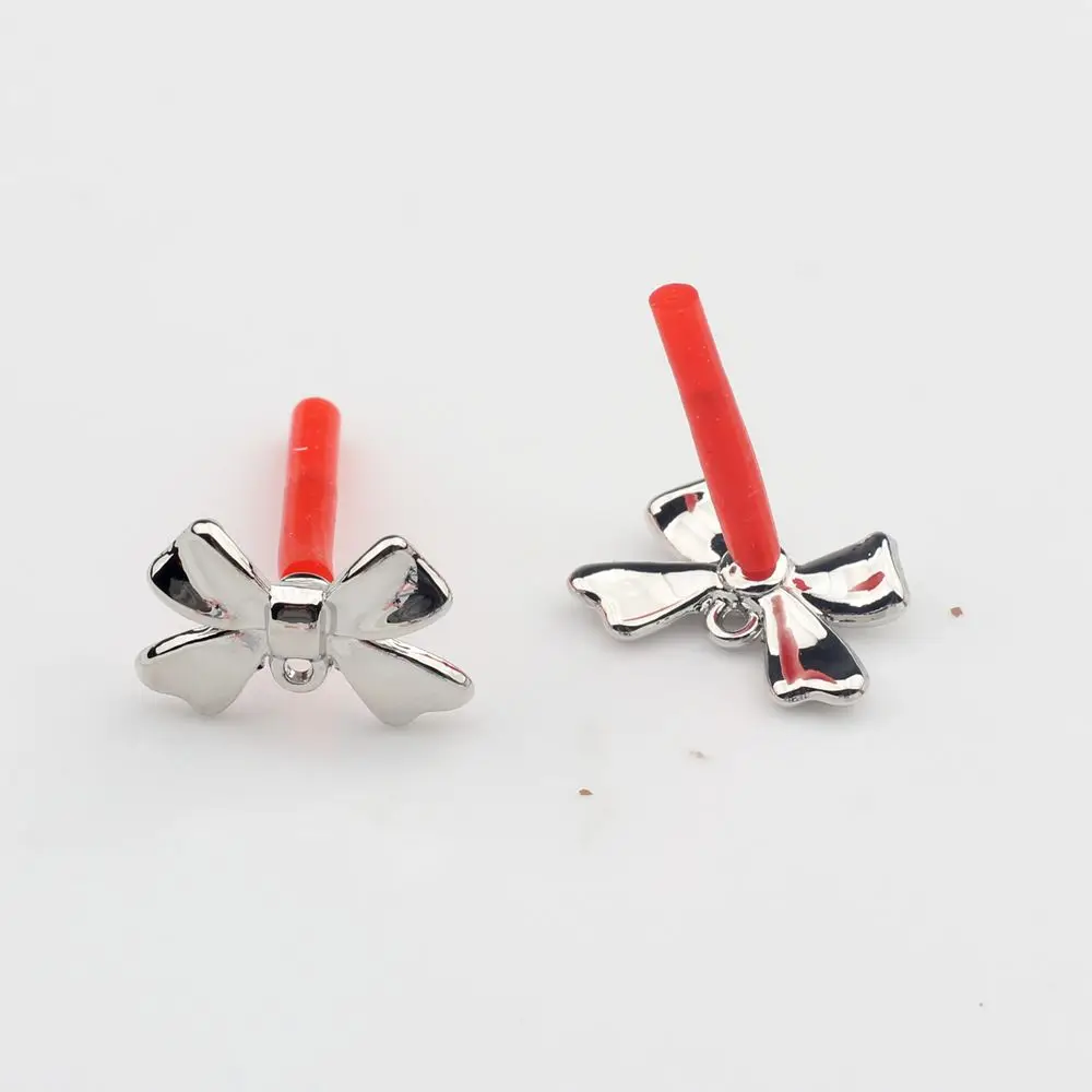 Zink-legierung Spray Farbe Bunte Bogen Form Basis Ohrringe Stecker 10 teile/los Für Mode Schmuck Groß Artikel Großhandel Viele – Detail 4