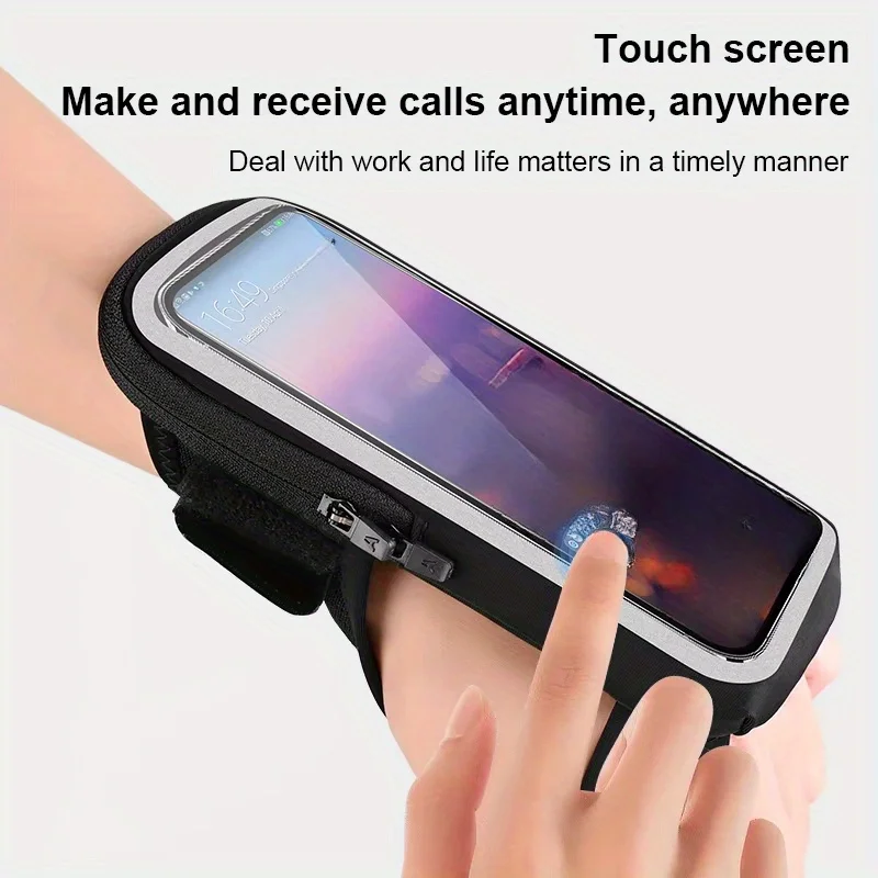 HAISSKY Touch Screen Wristband Bag for Outdoor Cycling and Fitness