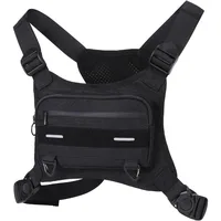 Sports Chest Bag Running Vest Bag Reflective Tape Waterproof and Anti-theft Suitable for Exercise Fishing Cycling and Hunting 1