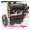 Exhaust Pipe for TOYAN Two Cylinder Engine FS-L200AC /FS-L200W Muffler Pipe Exhaust Chimney with Screw Metal Fittings 2
