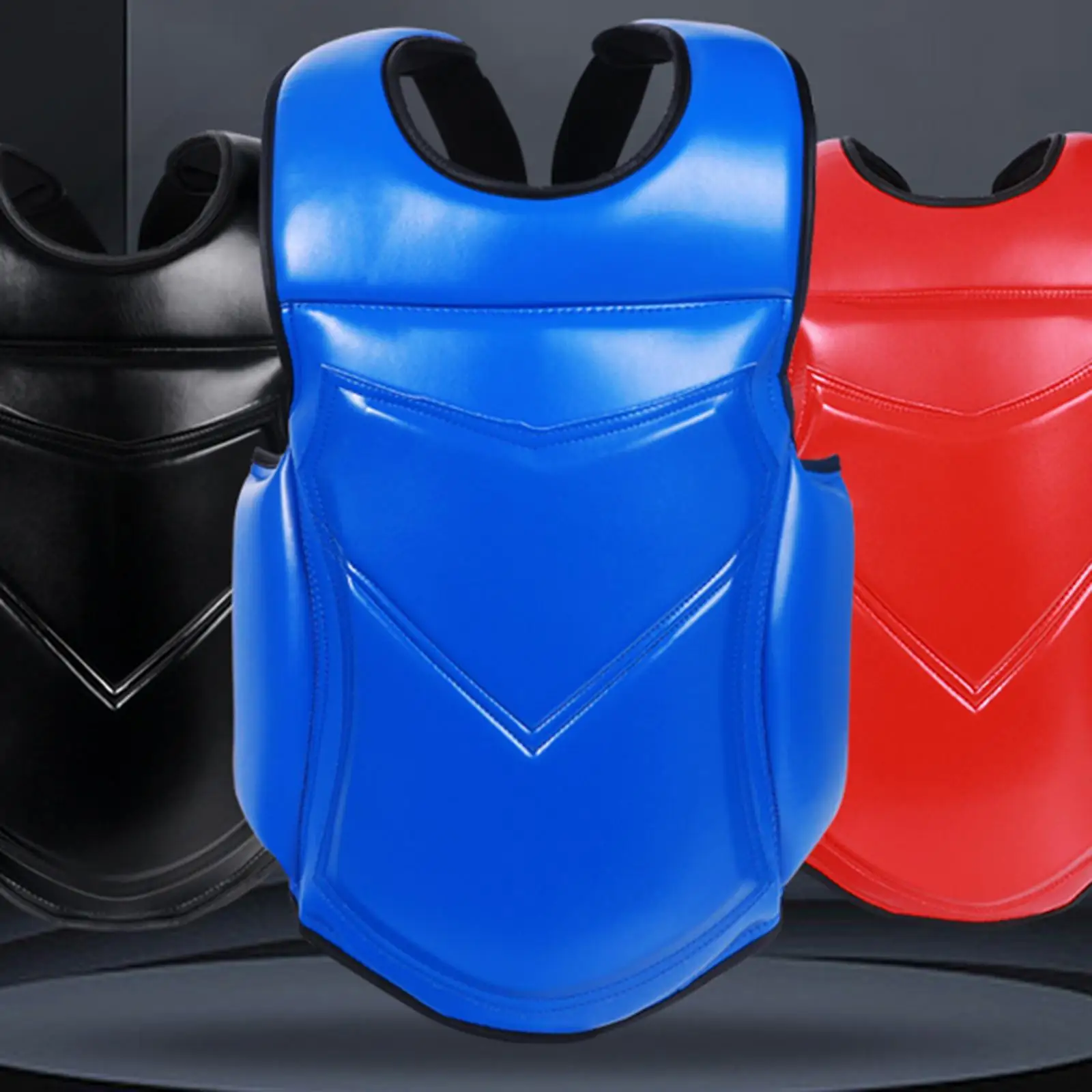 Karate Chest Guard Elastic Boxing Body Protector for Fitness Sanda Muay Thai