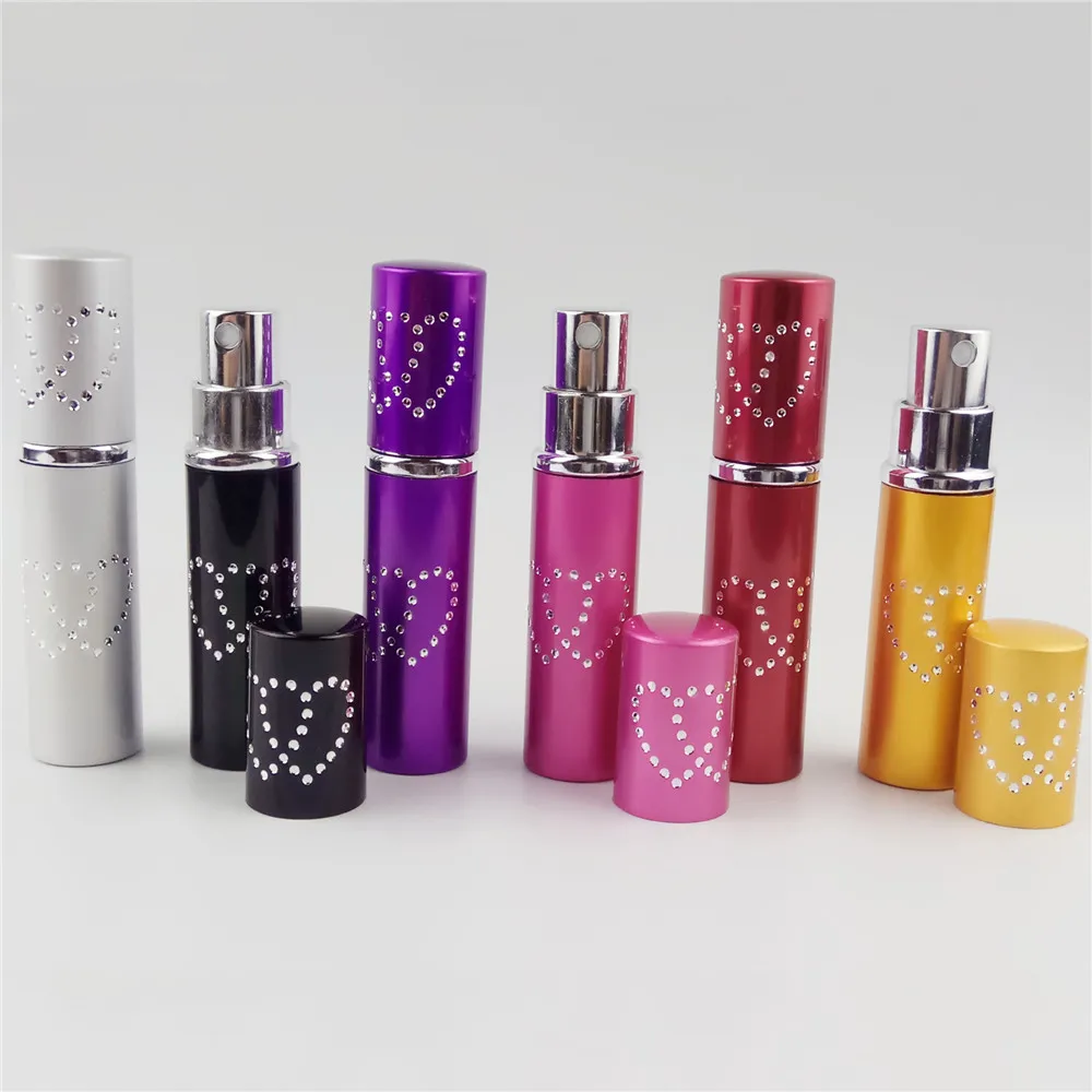 

Портативный многоразовый флакон для духов, распылитель с двойным сердечком для путешествий, 10 мл