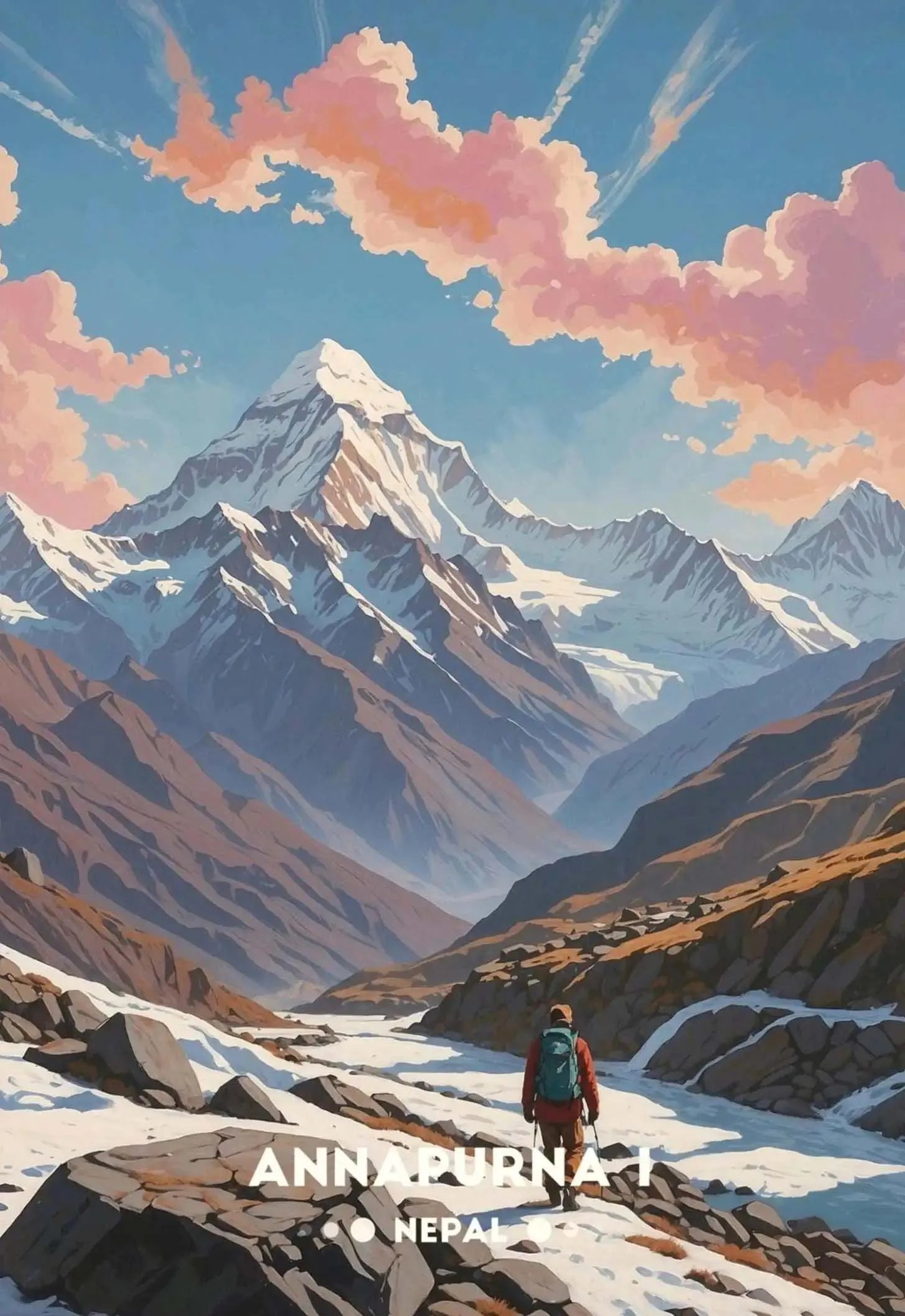 פוסטרים מדהימים של נוף הרים הימלאיה נפאל הודו ציורי קנבס הרפתקה תמונות קיר לעיצוב הבית