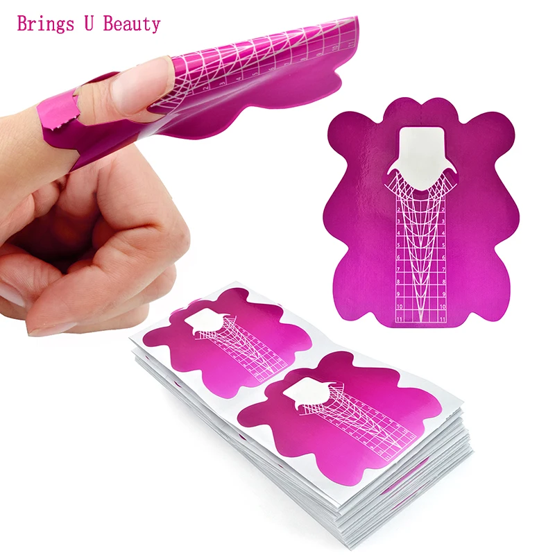 Self-Adhesive Nail Form Stickers for Nail Tips Extension