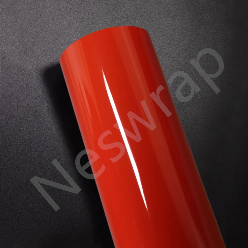 

Highest quality PET Porsche Orange vinyl wrap film (PET Liner) Ultra Gloss vinyl wrap For Car Wrap quality Warranty