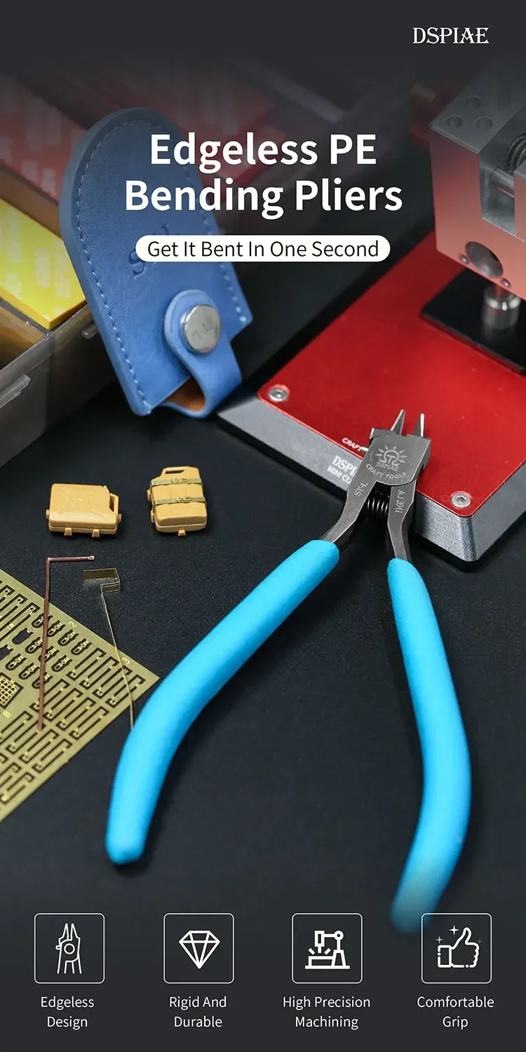 DSPIAE Model Kit shearing tool ST-L SELK edgeless etching plate bending pliers extremely fine jaws