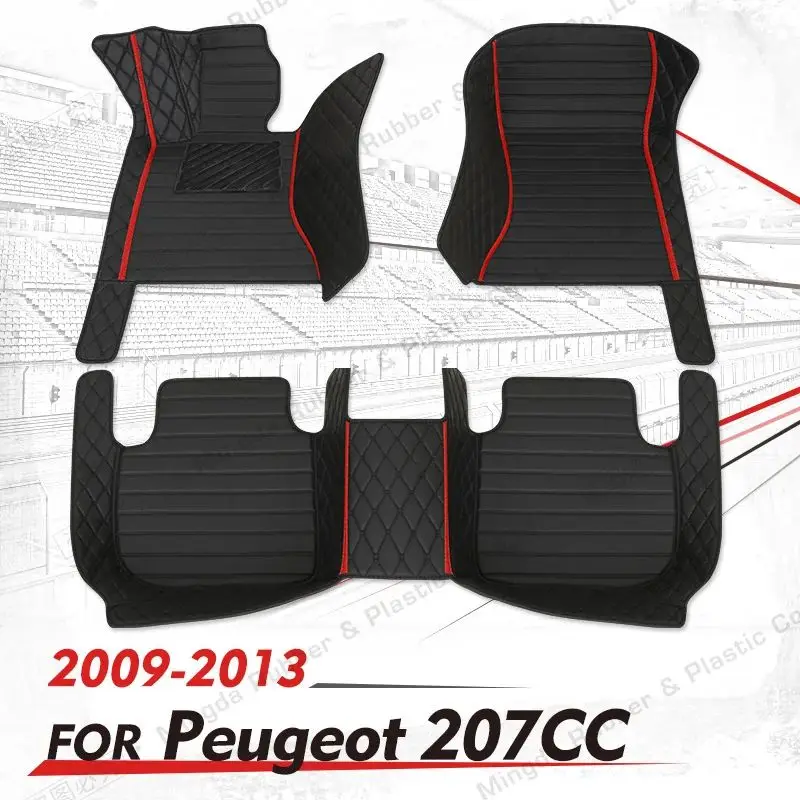 

Custom Car Floor Mats For Peugeot 207CC 2009 2010 2011 2012 2013 Auto Foot Pads Automobile Carpet Cover Interior Accessories