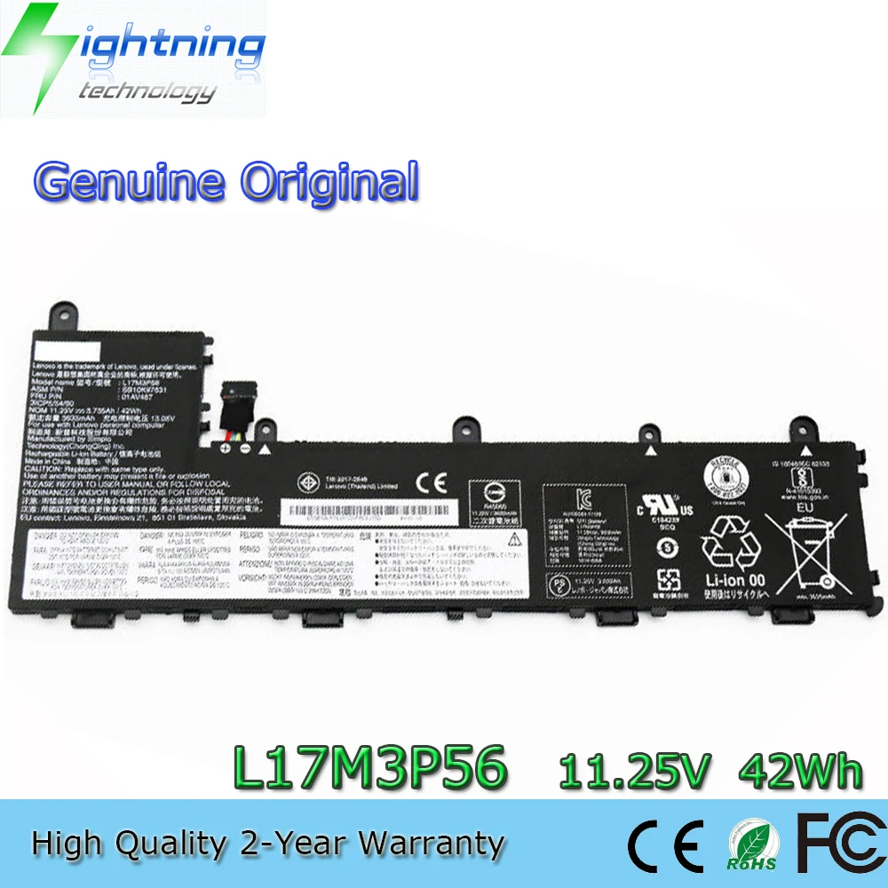 

Новый оригинальный аккумулятор L17M3P56 11,25 в 42Wh для ноутбука Lenovo ThinkPad Yoga 11e 5-го поколения SB10K97631 L17L3P54 01AV486