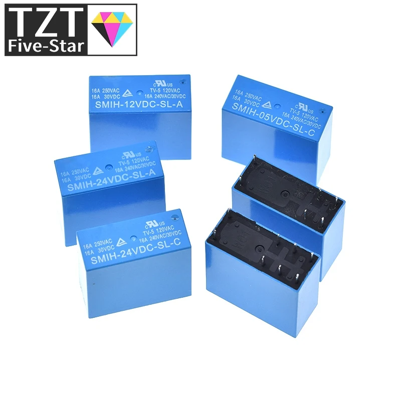 1/3PCS SMIH-05V 12V 24VDC-SL-A -SL-C 6-pin/8-pin Relais 250V 16A SMIH-05VDC-SL-A SMIH-12VDC-SL-A SMIH-24VDC-SL-A SMIH-05VDC-SL-C