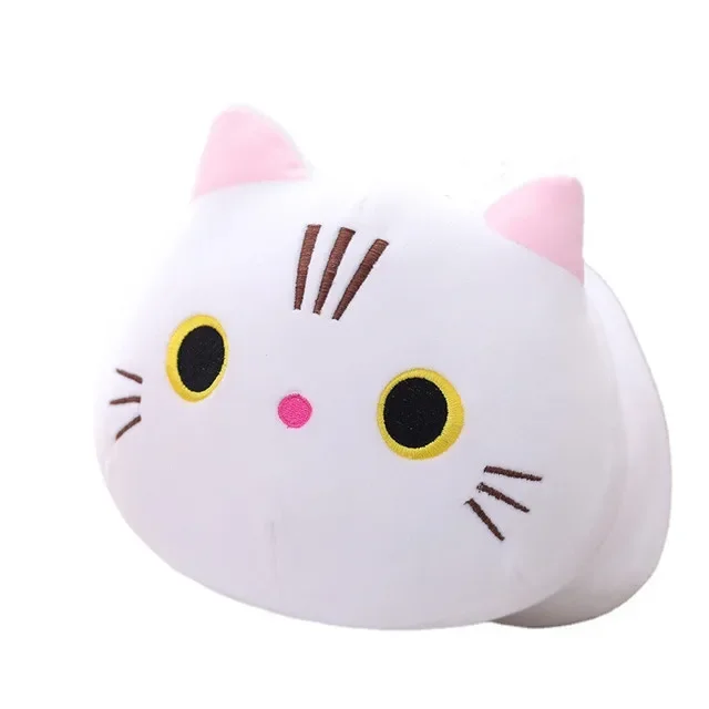 thumbnail image 1 of Cojín de peluche de animales suaves de 20/28 cm con forma de gato y conejo, regalo de cumpleaños, 1 of 5