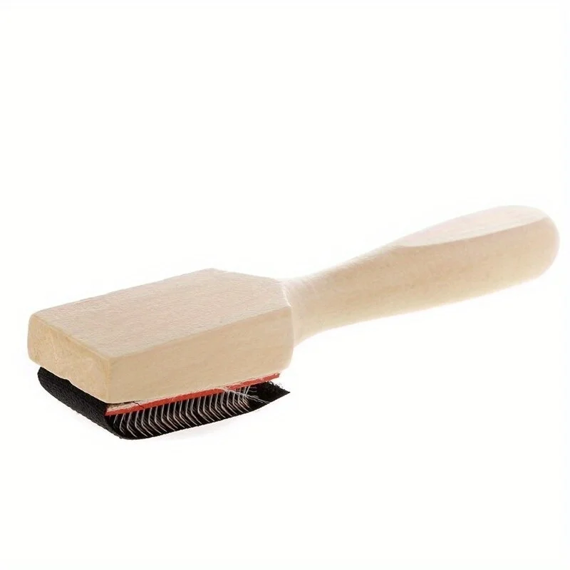1pc Long Handled Wooden Shoe Brush Dance Shoe Brush Cleaning Tool 6