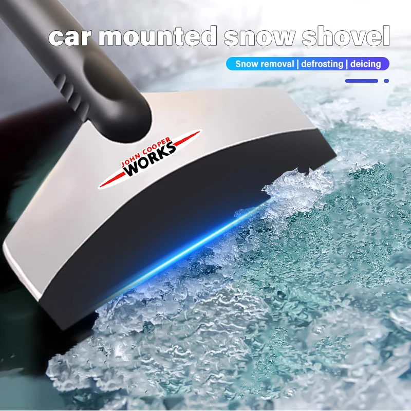 Car Ice Scraper Snow Removal Shovel Stainless Winter Accessories For MINI R60 F56 R56 F54 F57 R70 JCW John Cooper Works
