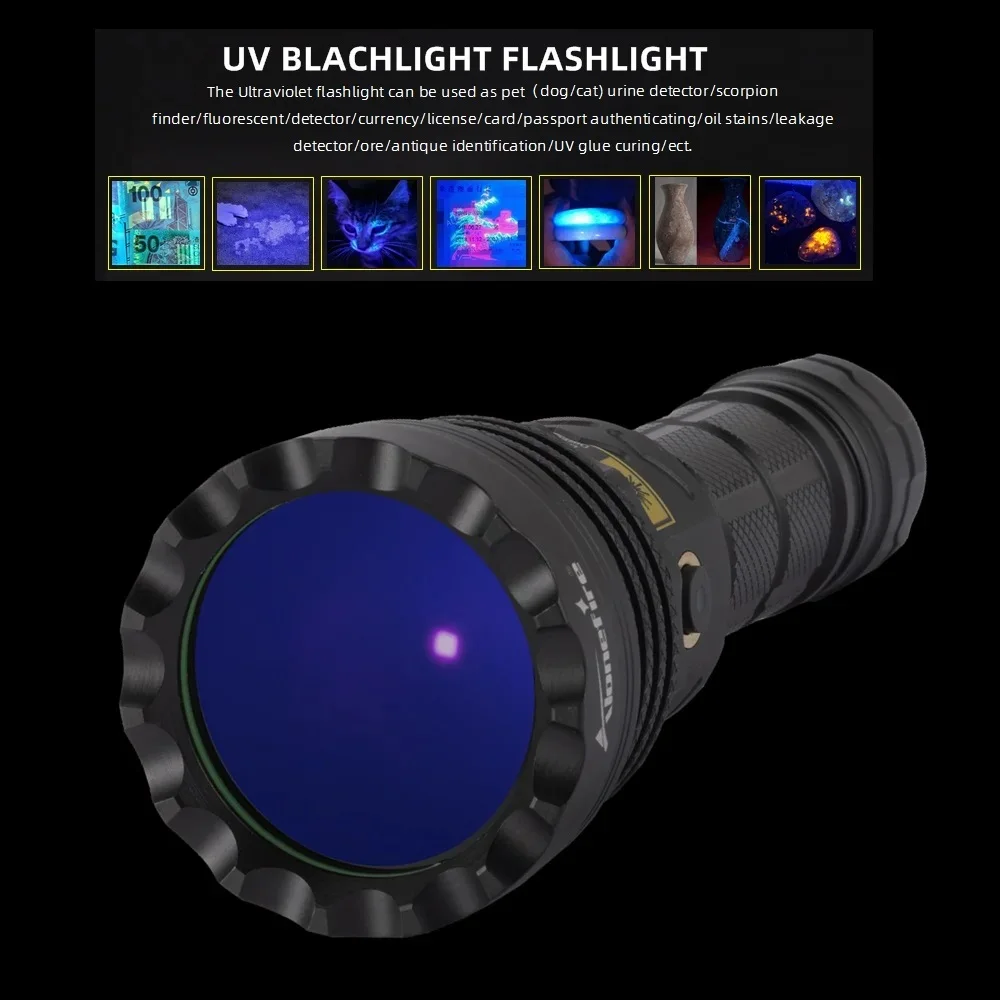 Ultraviolet LED Flashlight Torch Light for Pet Stains Detector