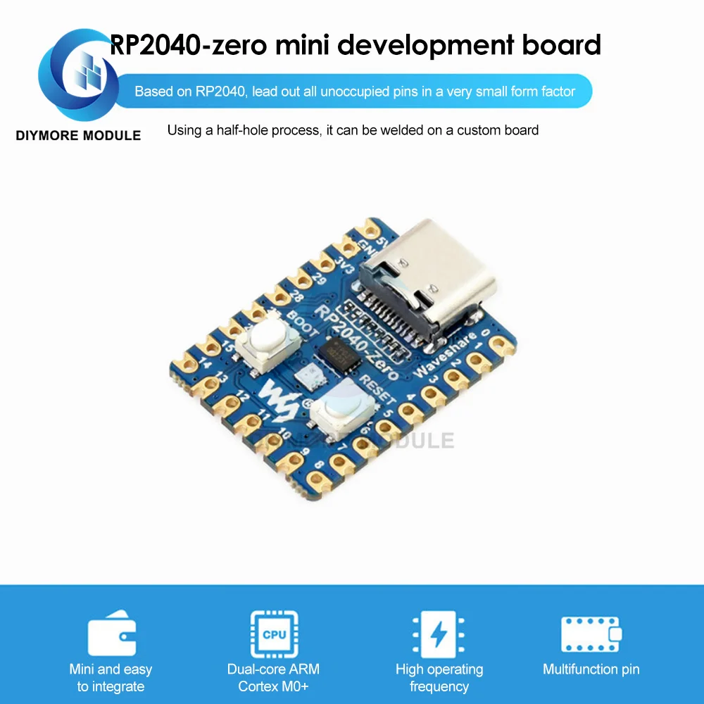 Raspberry-Pi-RP2040-Zero-Microcontroller-PICO-Development-Board-RP2040 ...