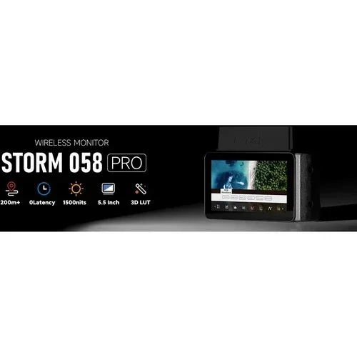 .Vaxis Storm 058 Pro 5.5 Inch 1500 Nits on Camera DSLR Field Monitor Wireless Monitor(V-mount) Professional Video Transmission