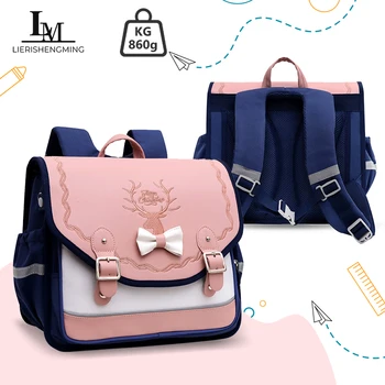 school bag Kids backpack water proof Preschool Ages 6-18 Spine protection Reduce the burden Large capacity 1