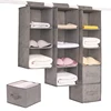 Wardrobe Hanging Closet Organizer Storage Bag Interlayer Drawer Type Clothes Clothes Organizer Collapsible Storage Shelves 1